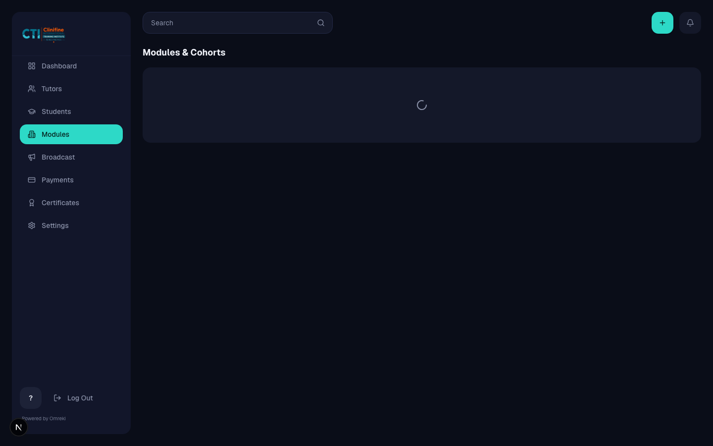 Admin modules and cohorts